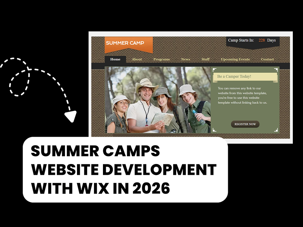 Summer Camps Website Development with Wix in 2026