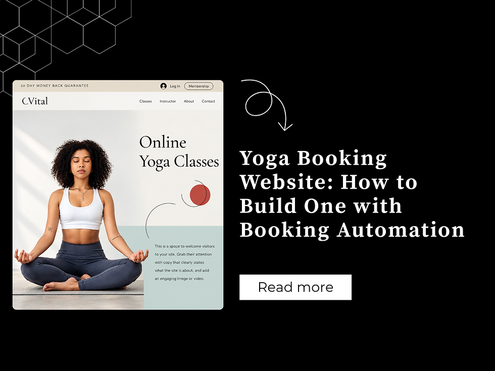 Yoga Booking Website in wix: How to Build One with Booking Automation