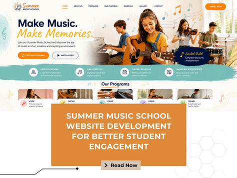 Summer Music School Website Development for Better Student Engagement