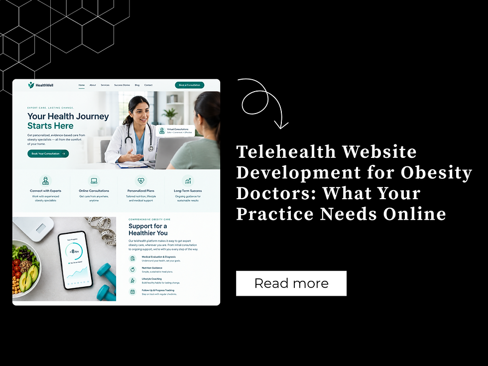 Telehealth Website Development for Obesity Doctors: What Your Practice Needs Online