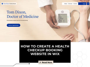 How to Create a Health Checkup Booking Website in Wix (2026 Guide)