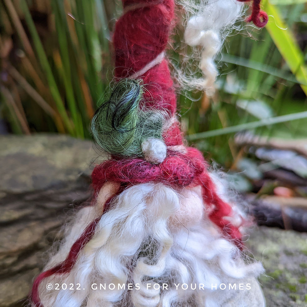 Thumbnail: Crispin Cranberry, Gnome of Christmas, ornament, MADE TO ORDER