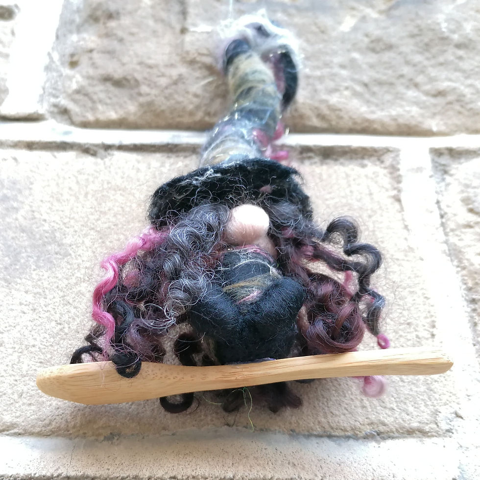 Thumbnail: Ellhorn Witch of the Elderberry, Spoonie Gnome Halloween Ornament