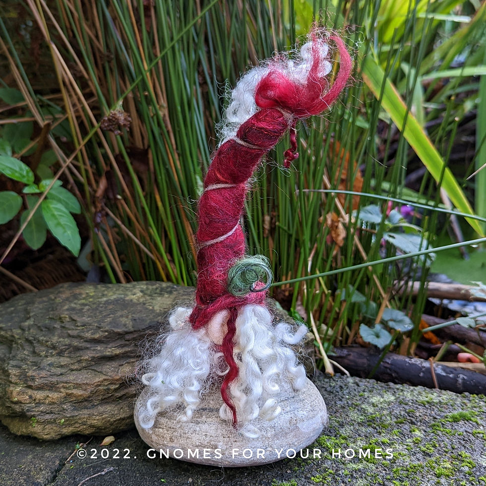 Thumbnail: Crispin Cranberry, Gnome of Christmas, ornament, MADE TO ORDER