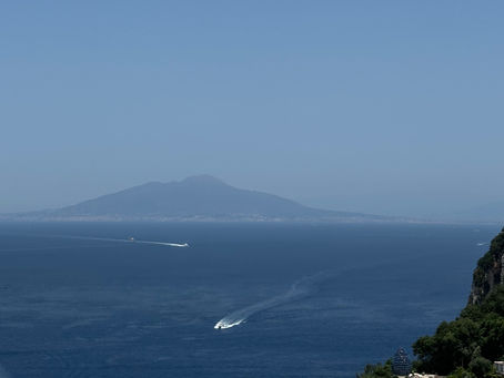 View of Vesuvius from Amalfi Coast