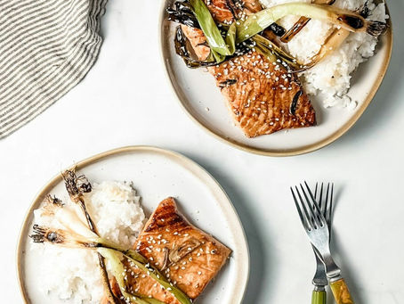 Honey Garlic Glazed Salmon