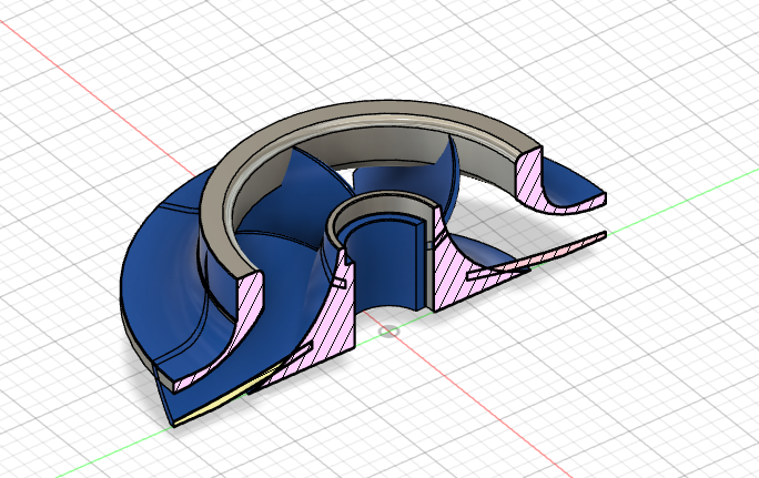 Centrifugal pump impeller for horizontal split case pumps like flowserve