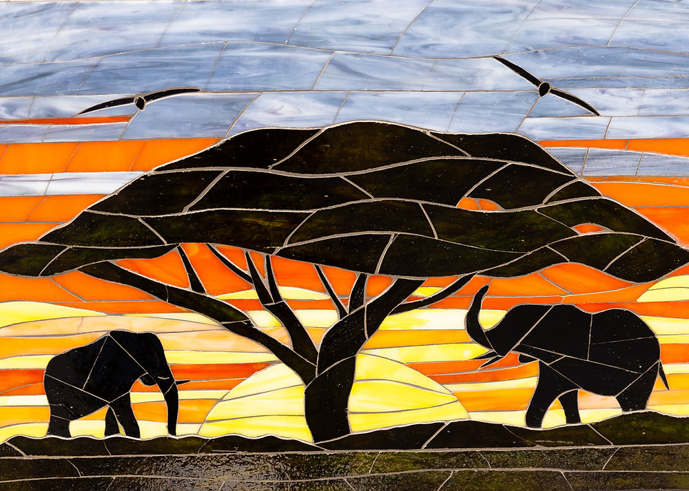 'African Dawn'
Glass mosaic
Colin Sigal
