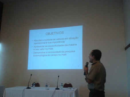 Veja palestra sobre o combate a malária na Missão de Paz do Haiti!