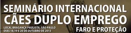 Seminário internacional de cães de trabalho acontecerá em outrubro