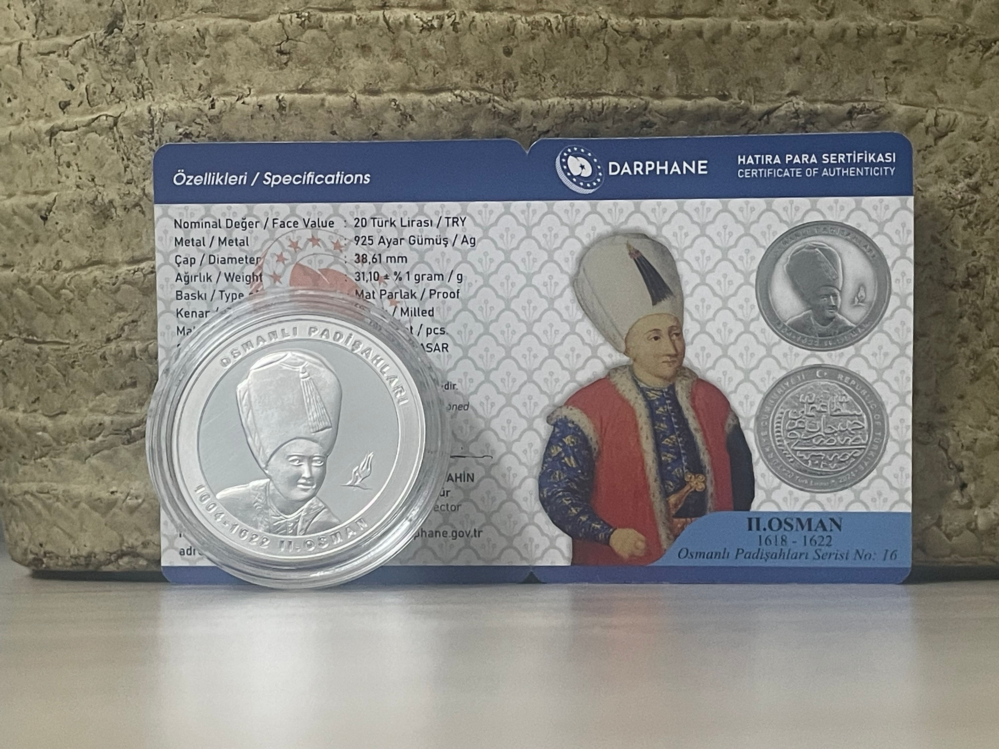 2024 - II. Osman Gümüş Hatıra Parası
