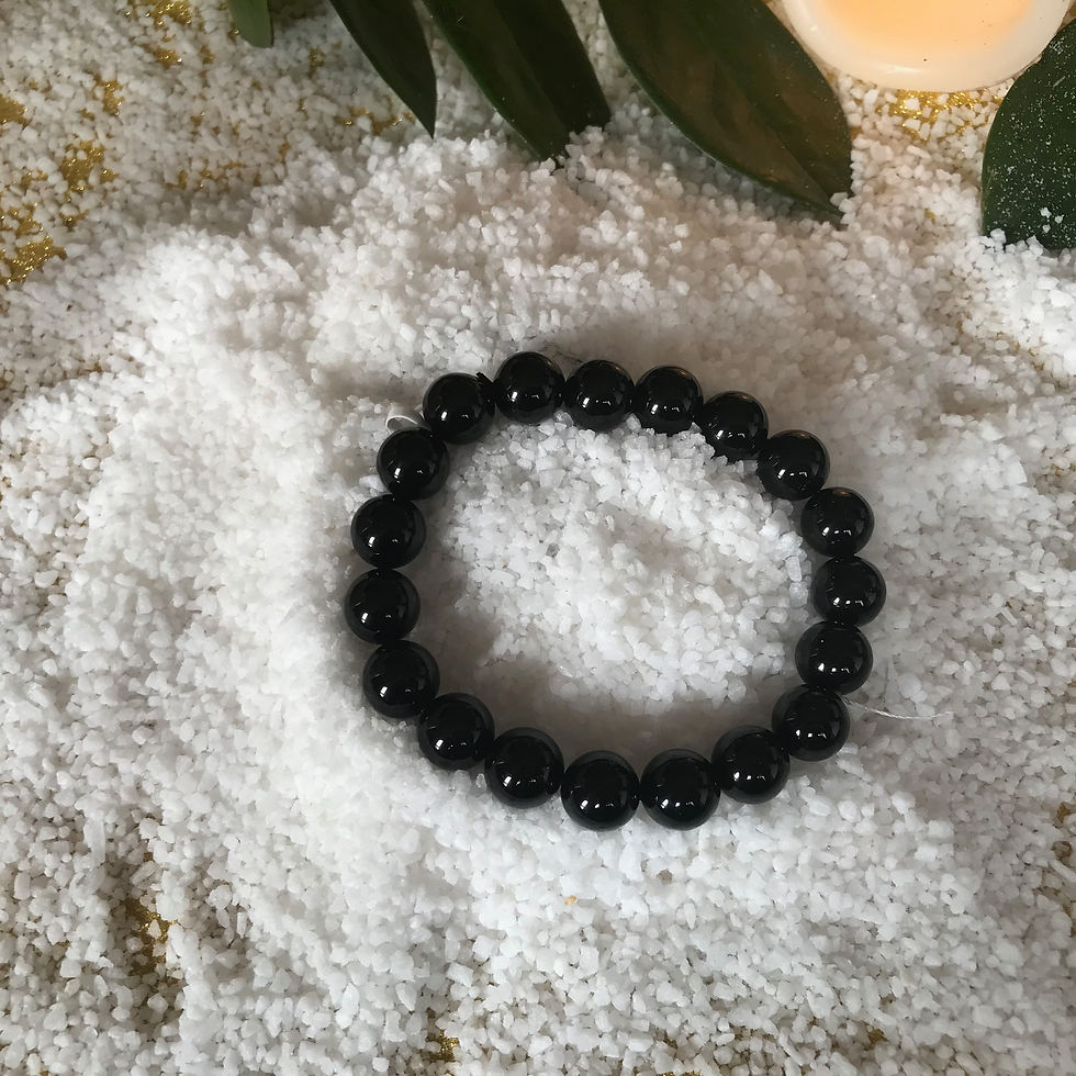 BraceletObsidienne noir 6 mm