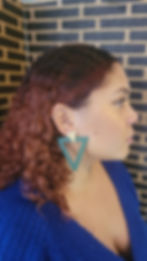 Miniature : Boucles en bois de vouleur verte