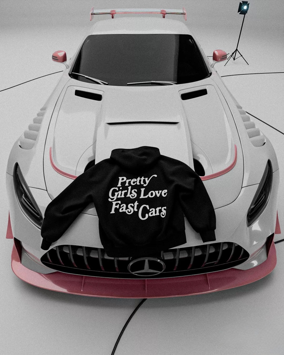 Hoodie Pretty Girls Love Fast Cars 