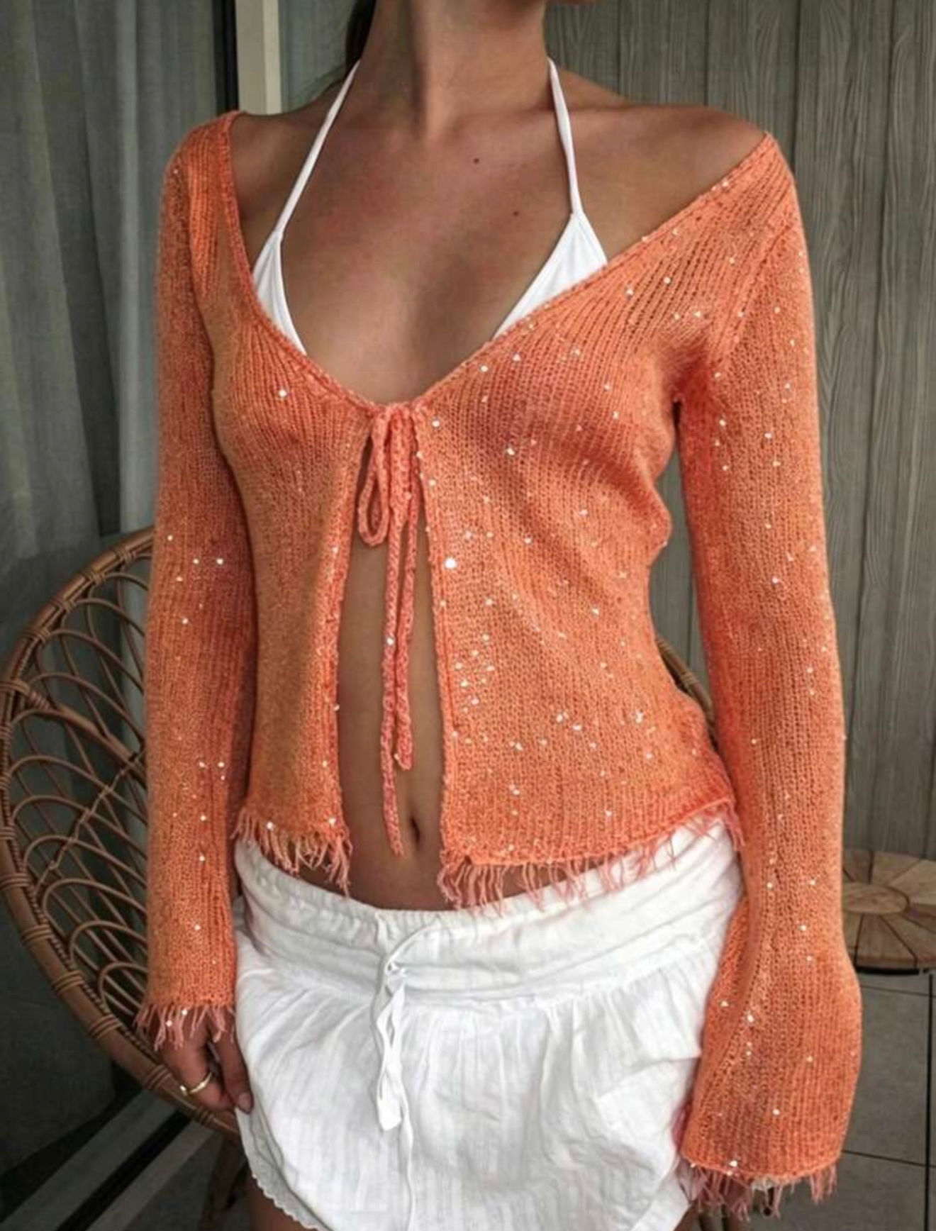 Cardigan Coral