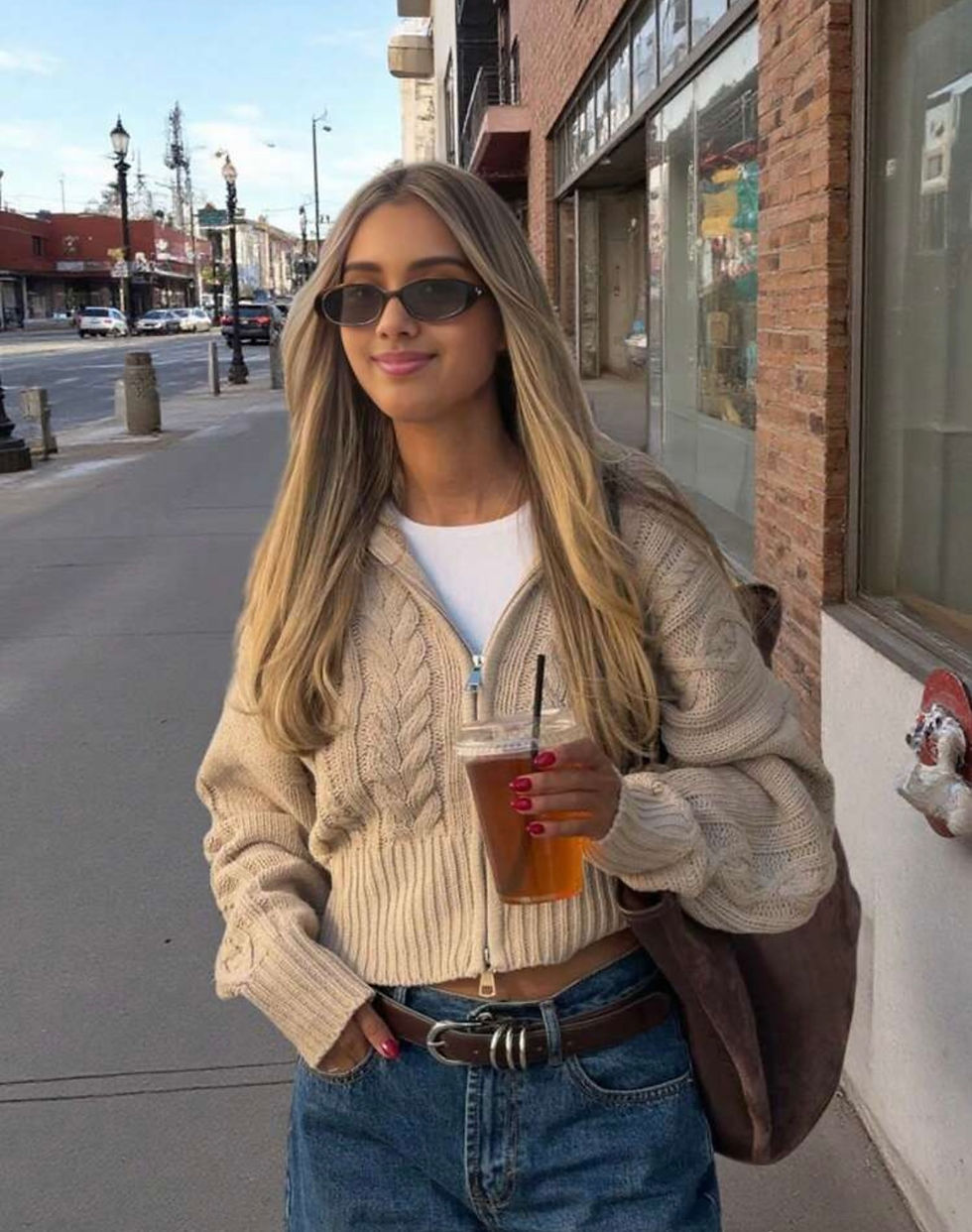 Miniatura: Sweater tejido Beige 
