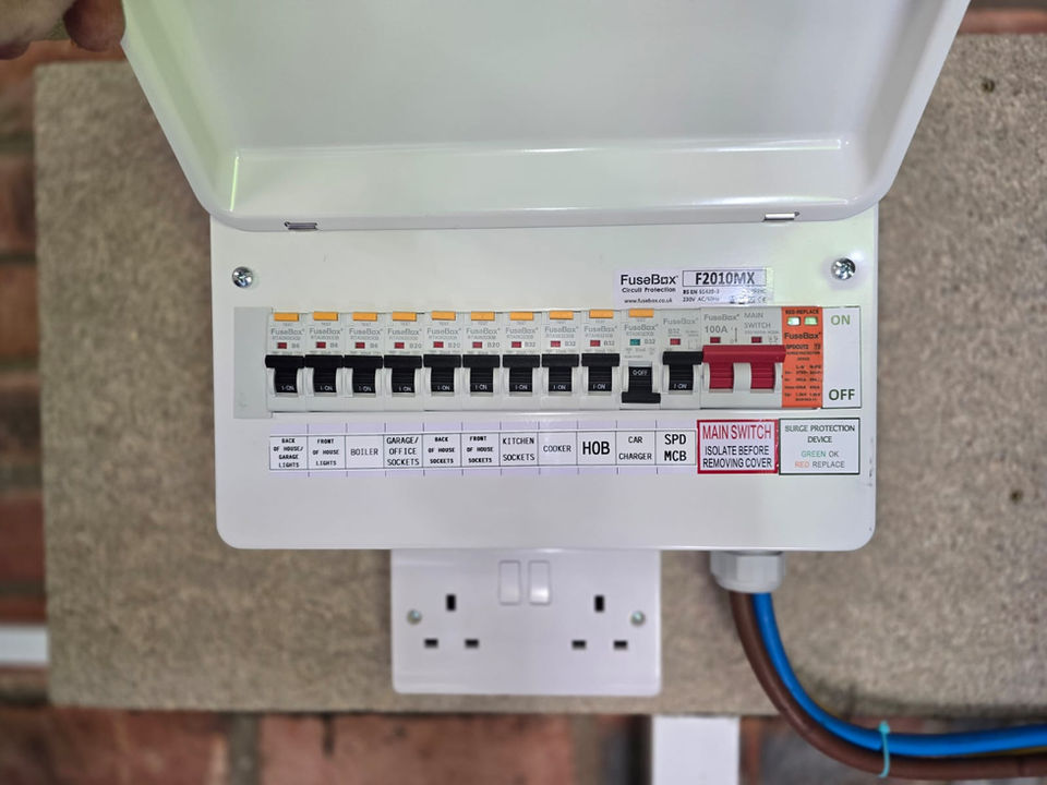 consumer unit house rewire