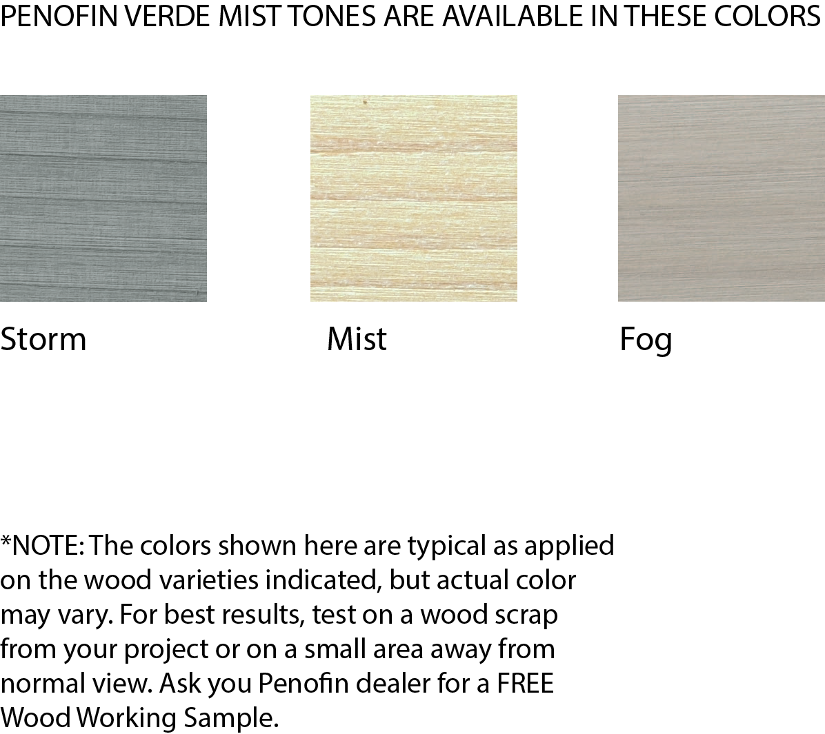 Penofin Verde (Mist Tones) | stainswood
