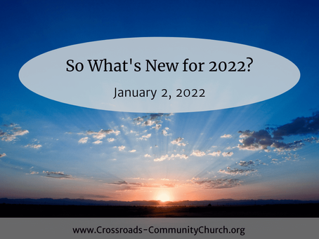 So What's New for 2022?