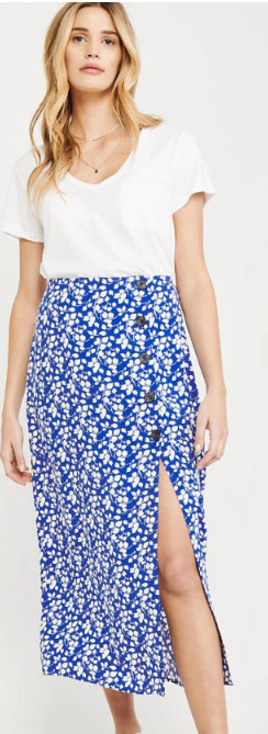 blue skirt