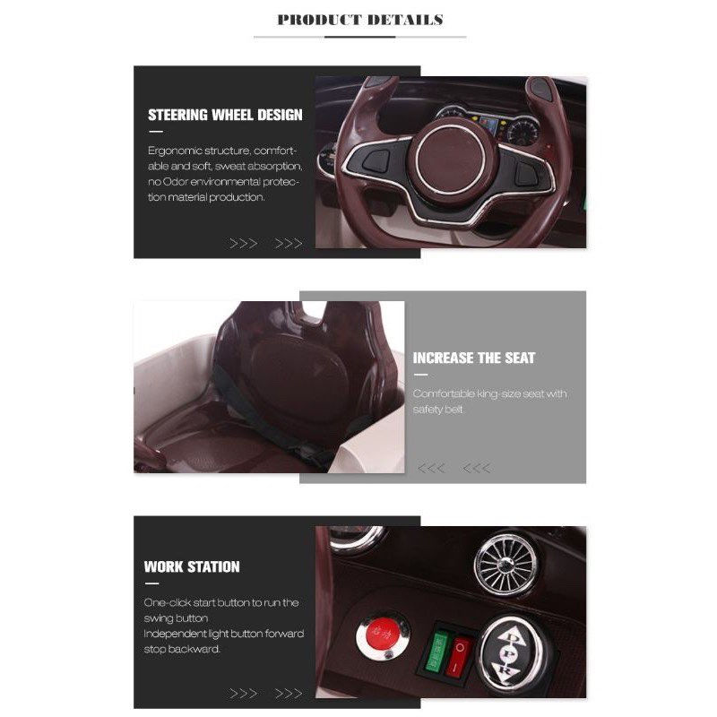 Thumbnail: [ READY STOCK ]❤️4 Wheel Electric Car A Silver - A0106