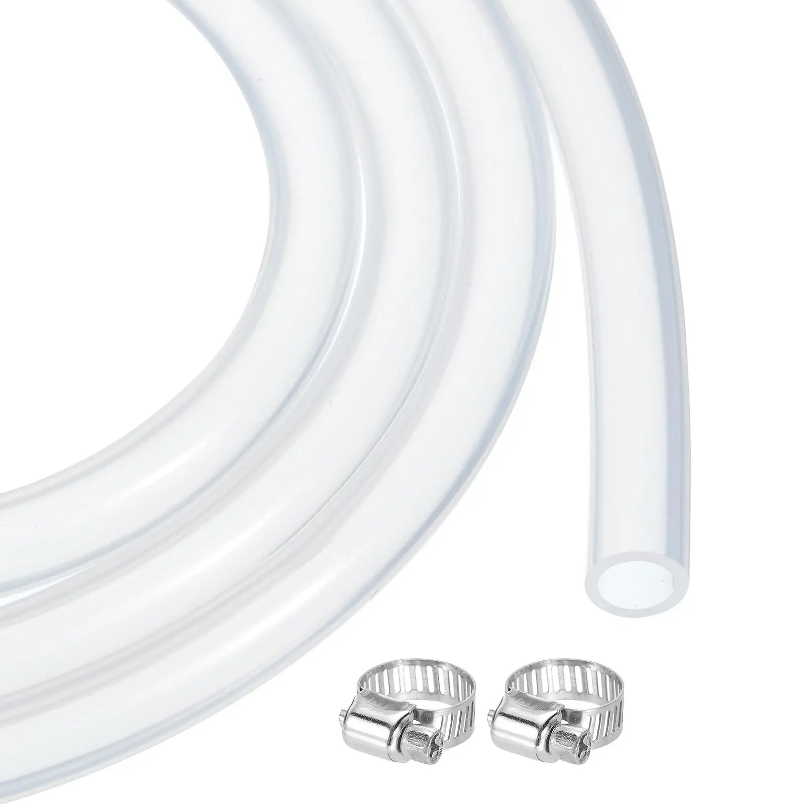 33ft Clear Silicone Rubber Tubing 5mm x 7mm Plastic Tube Flexible Air Hose