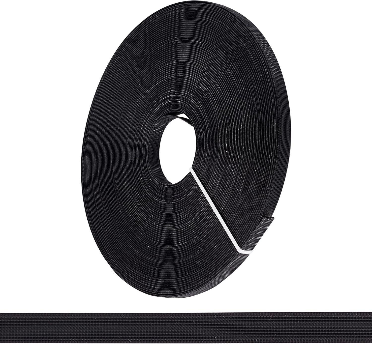 12mm x 50 Yards Polyester Boning for Sewing Black Plastic Boning, Boning Sewing