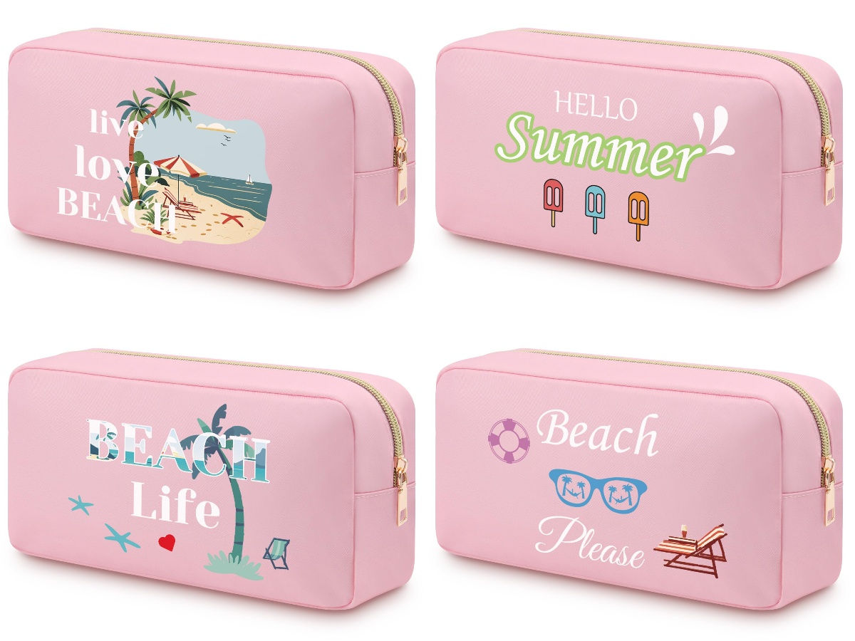 Pink Makeup Cosmetics Toiletry Bag Holiday Vacation Cruise Beach