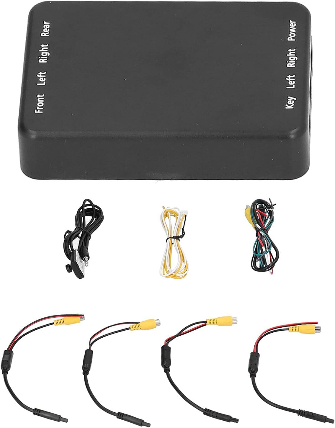 Car Video Switch, 4 Way 360 Degree Panoramic Rearview Camera Control