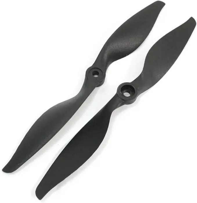 Share 2pcs 7mm Hub Thick E 7 x 6 Propellers w Adapter Rings for RC Airplane
