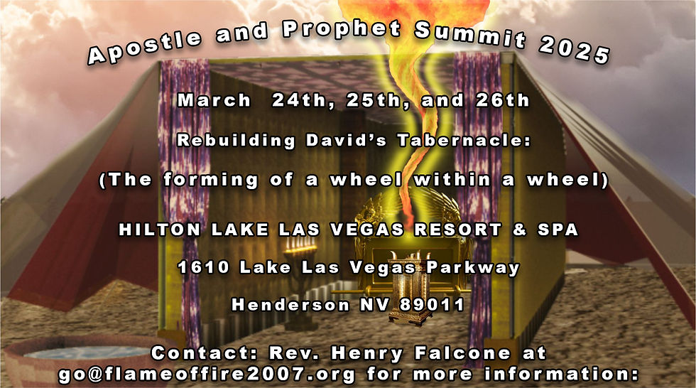 The Las Vegas “Apostle and Prophet” summit