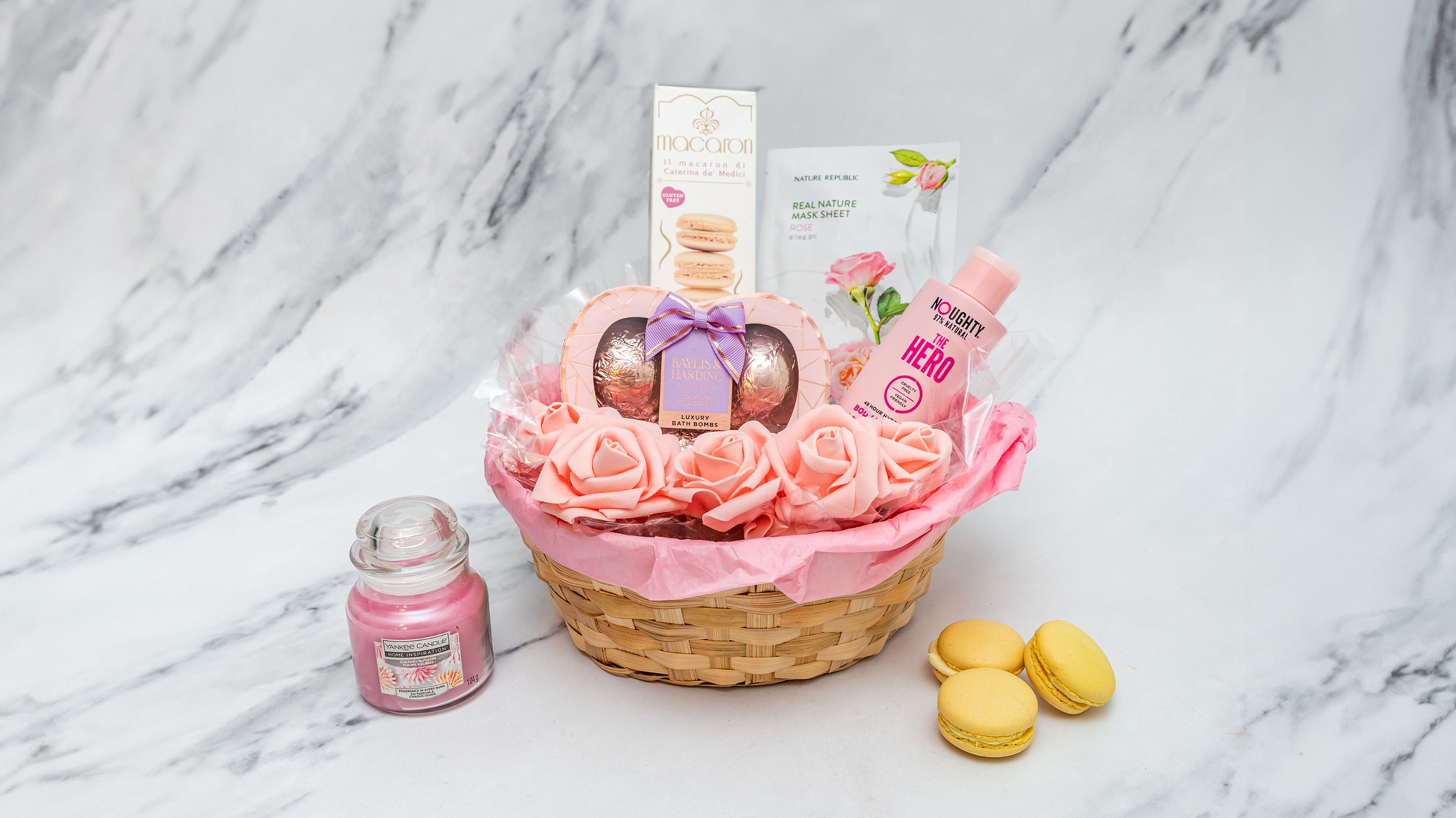 Pink Indulgence Hamper for her