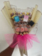 Silk flower arrangement with perfume gift