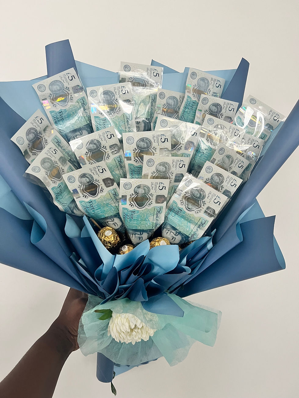 Cool Blue- Money Bouquet