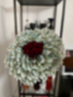 Luxury cash bouquet in a circular arrangement