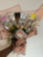 cash flower and perfume bouquet