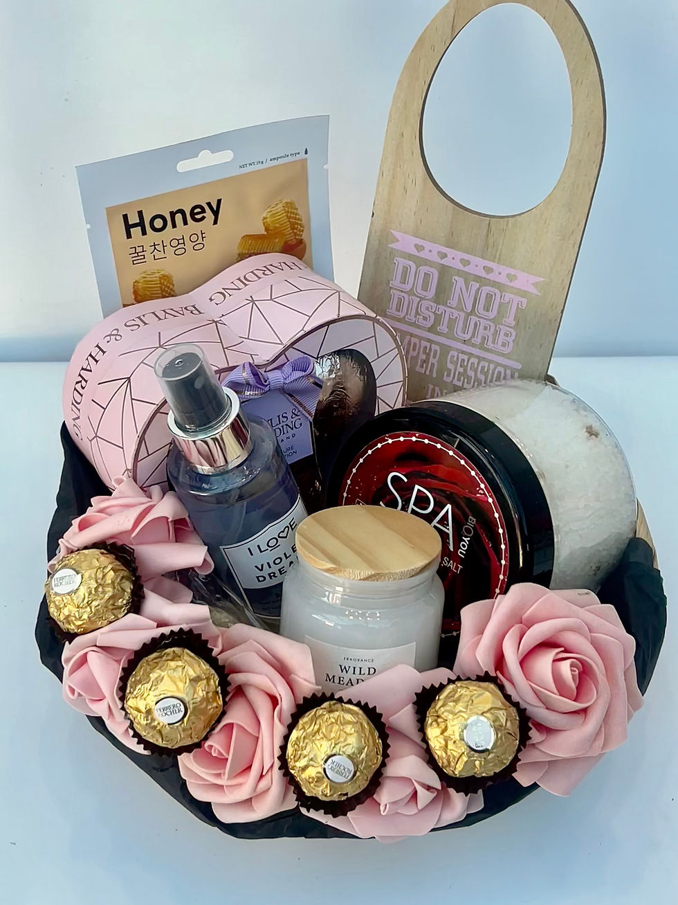 Sunflower honey hamper basket