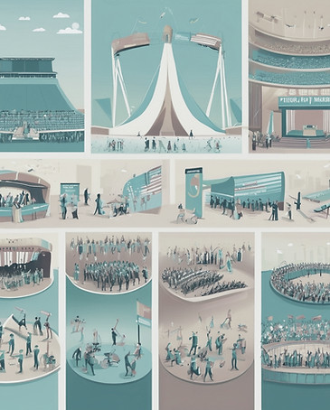 turqious tones image representing multip