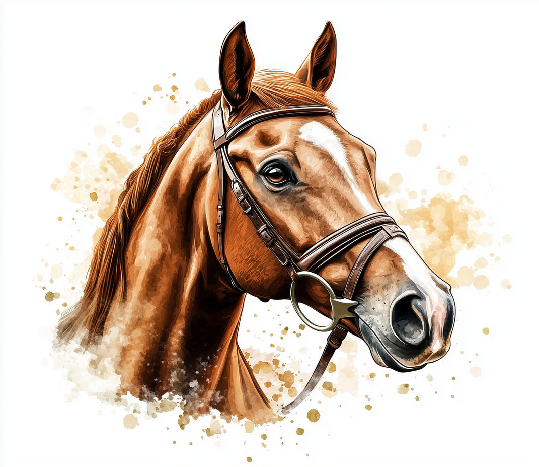 An illustration of a horse or cavall