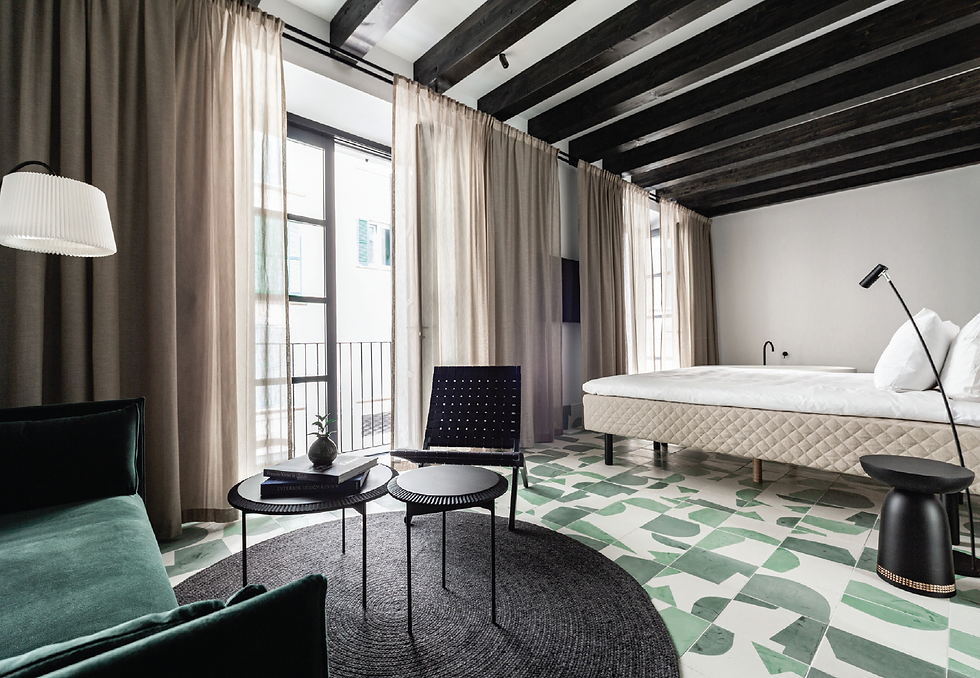 The stylish and comfortable rooms at the Concepció Hotel by Nobis in Palma
