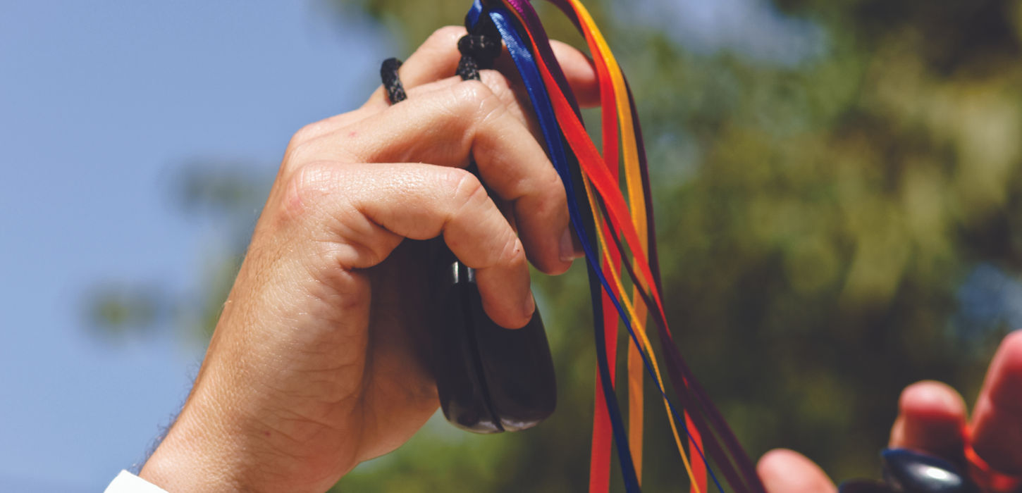 The Cossiers dance - a traditional dance as part of festival celebrations in Mallorca