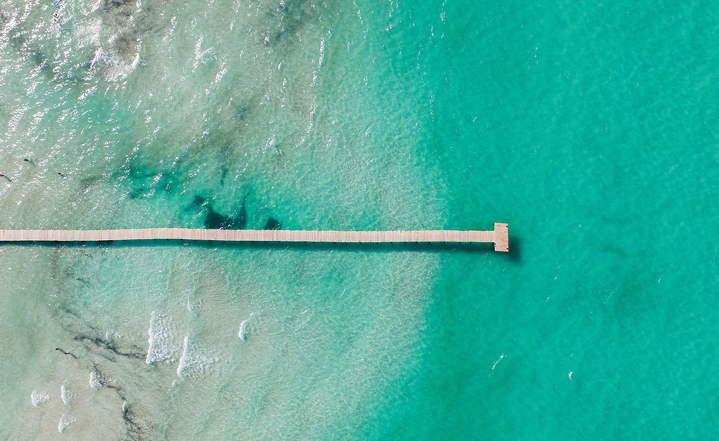 A bird's eye view of the stunning beach of Playa de Muro in Alcudia, North Mallorca.