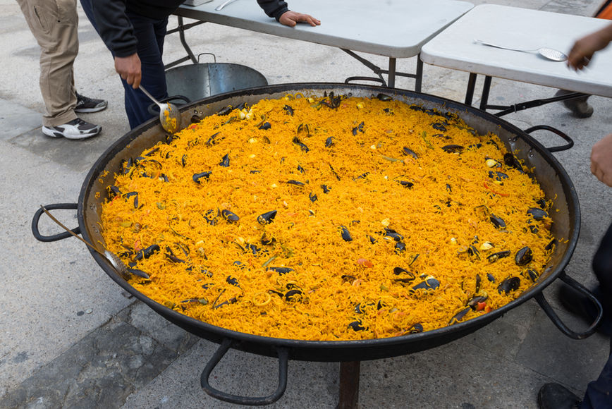 A giant paella 