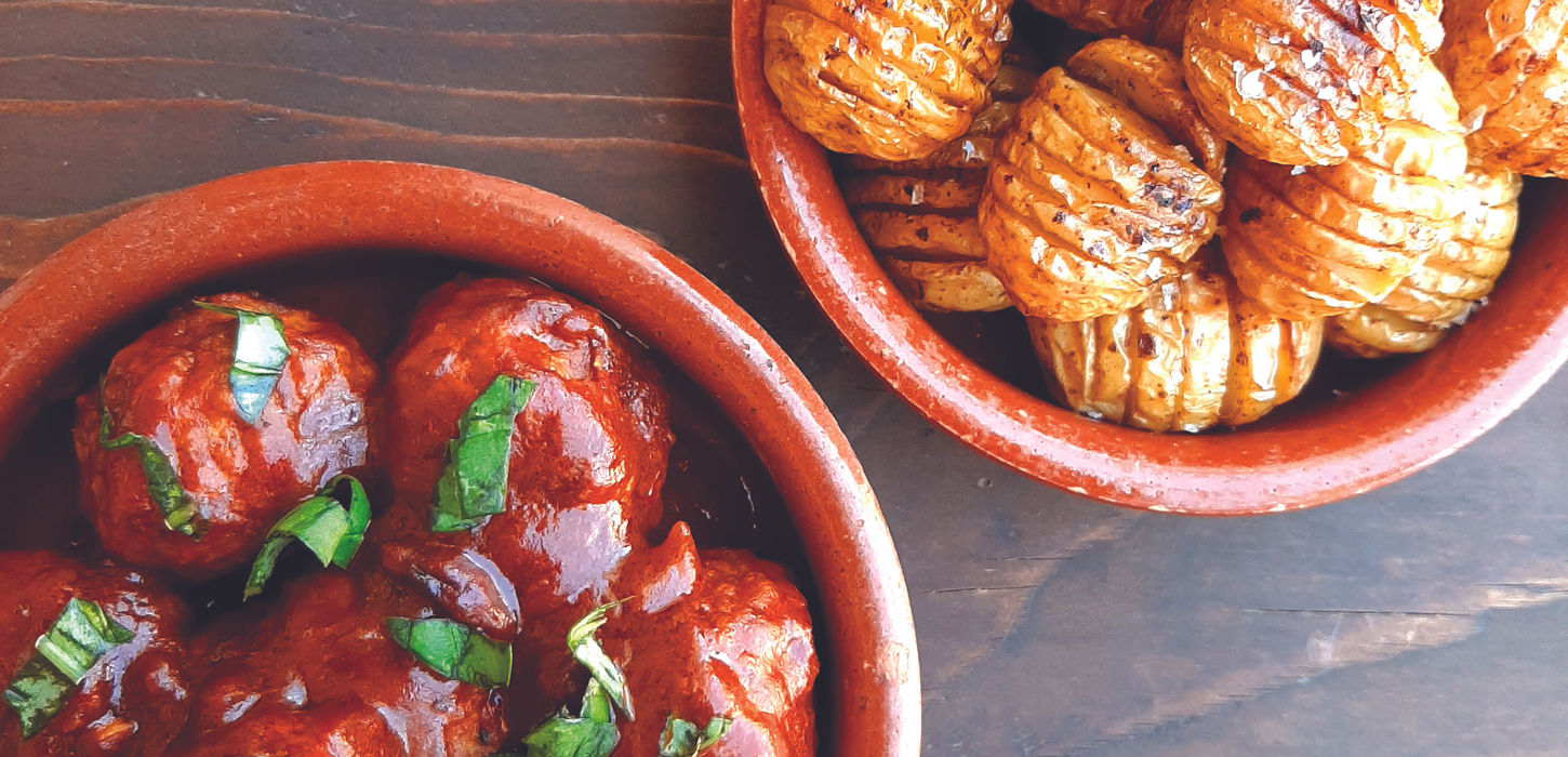 Delicious tapas, one of the many options available for private dining with Manzanas y Peras