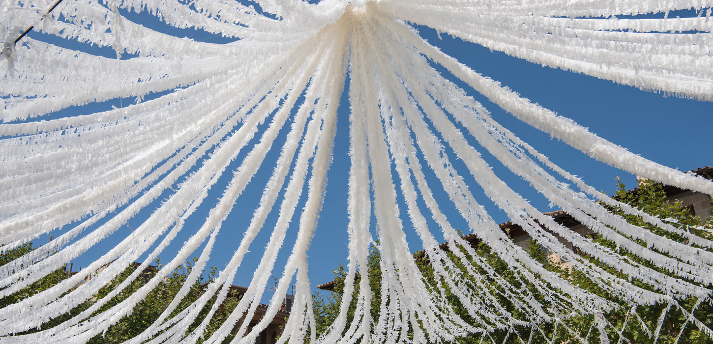 Festival decorations in Alcudia, Mallorca