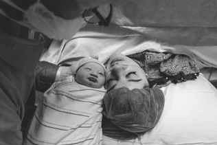 Cesarean birth photographer in the West Valley of Arizona. Banner Del Webb hospital birth photographer doula access