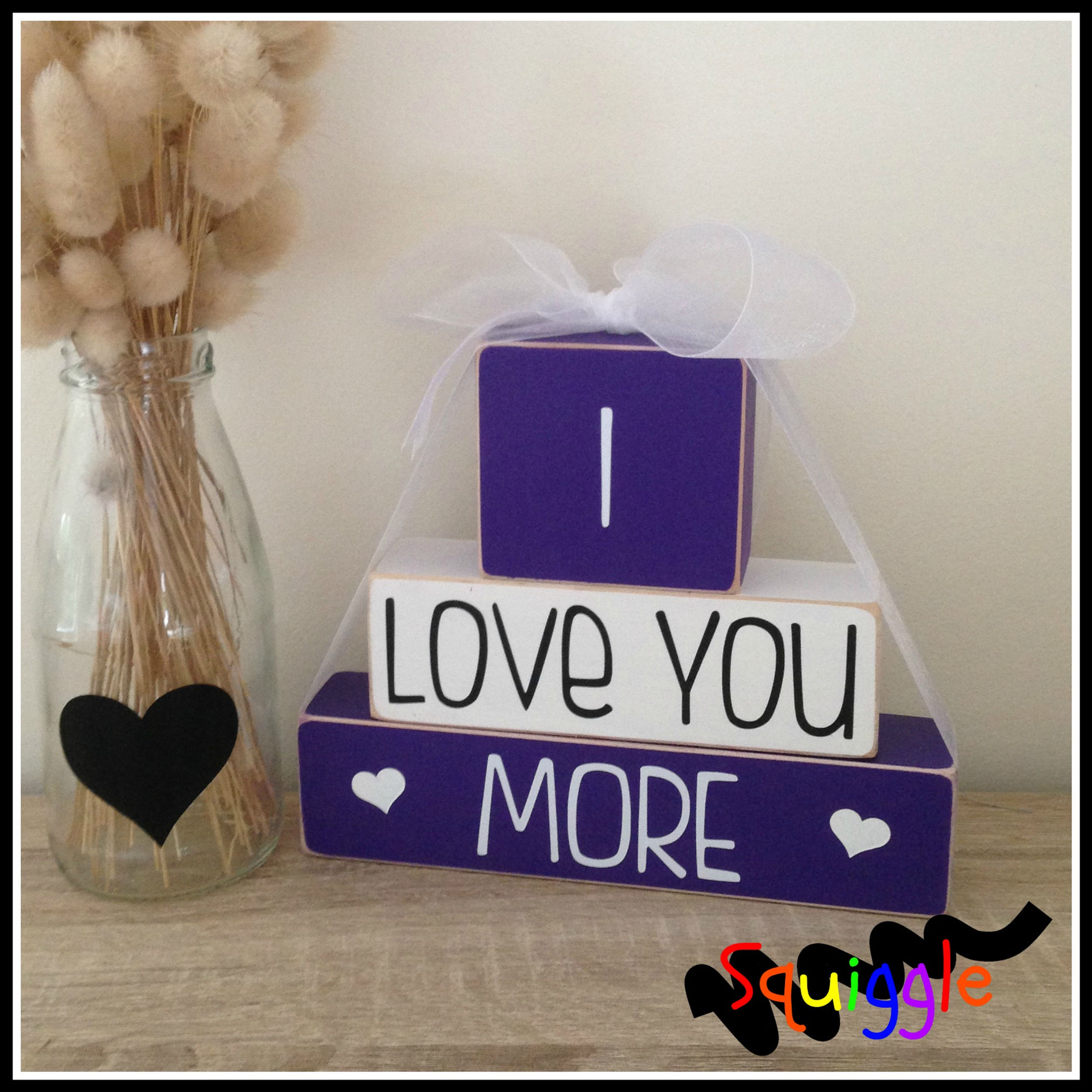 'I love you more' Block sets