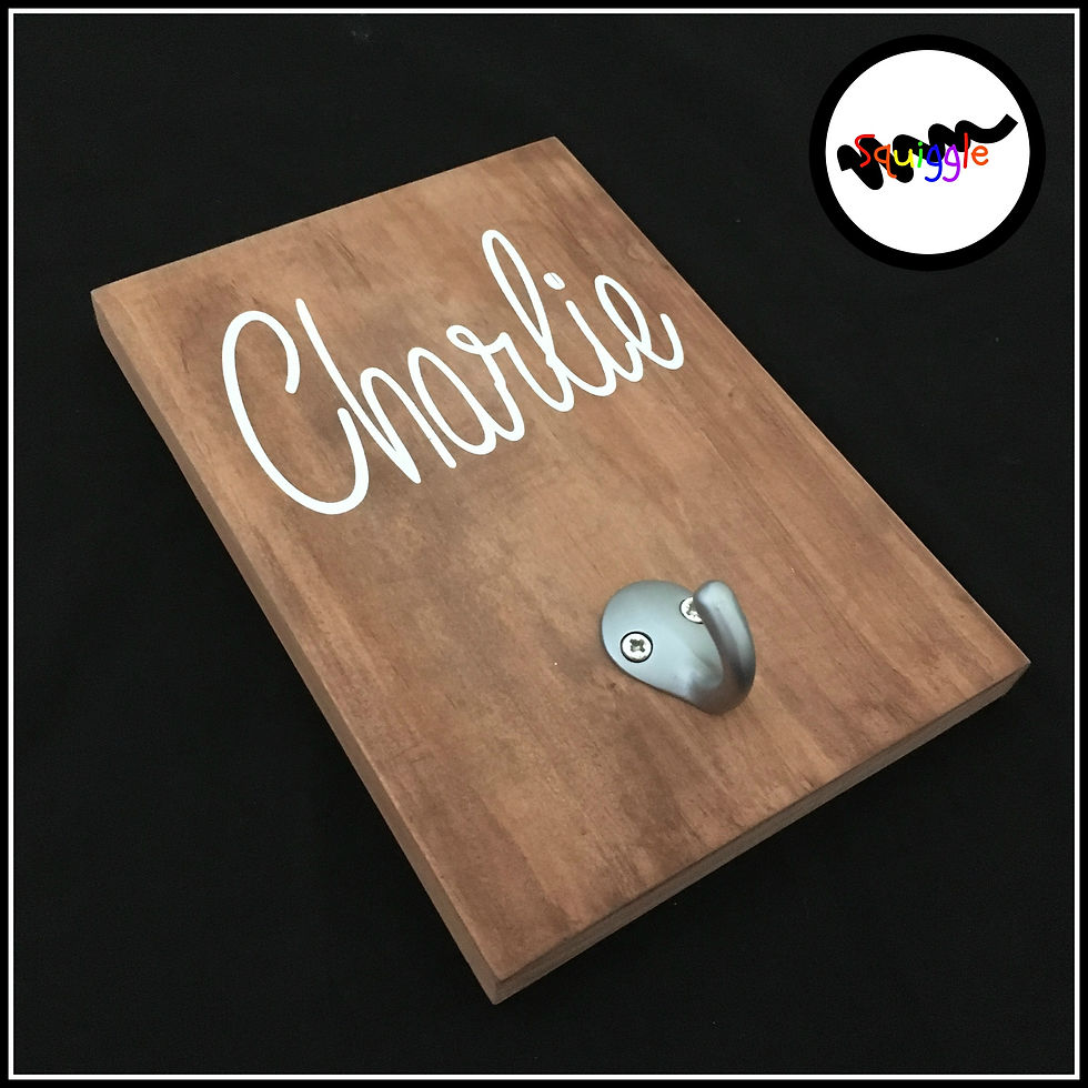 Thumbnail: Personalised coat/bag hooks
