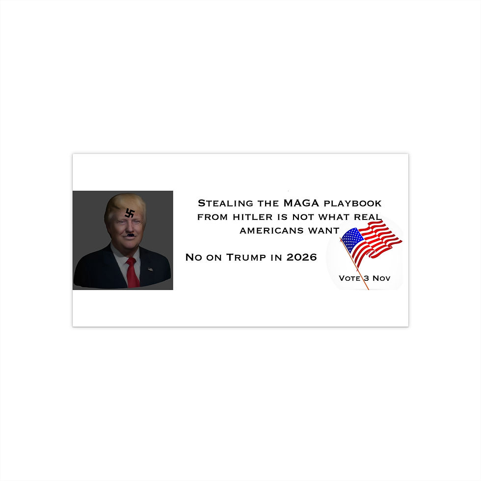 Thumbnail: No on Trump Sycophants 2026 Bumper Sticker