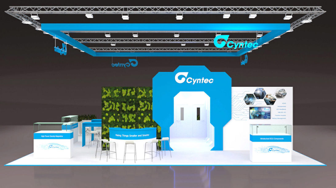 Projekt Messebau Rendering Electronica Cyntec